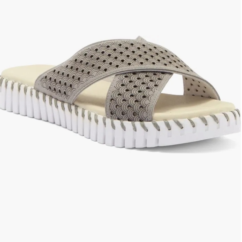 Ilse Jacobsen Tulip Slide Sandal Grey